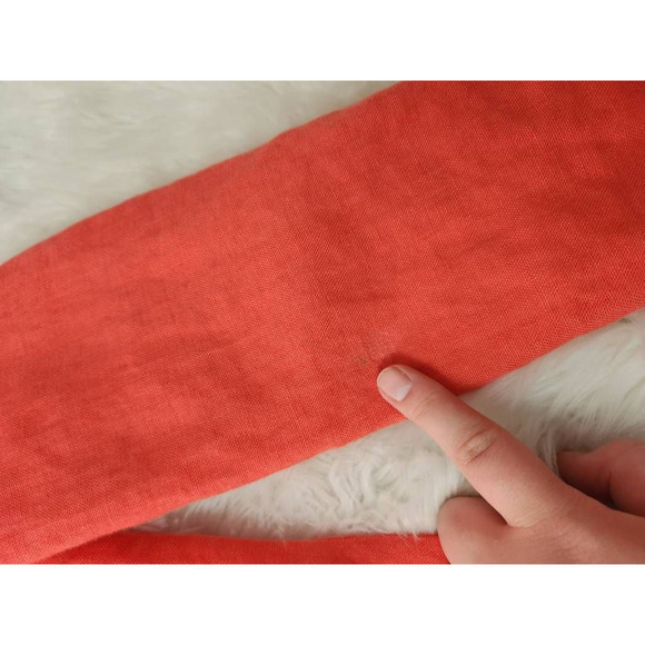 Talbots Womens Shacket Jacket Pink Coral Irish Linen Button Up Pockets Collar 8 - Picture 7 of 7